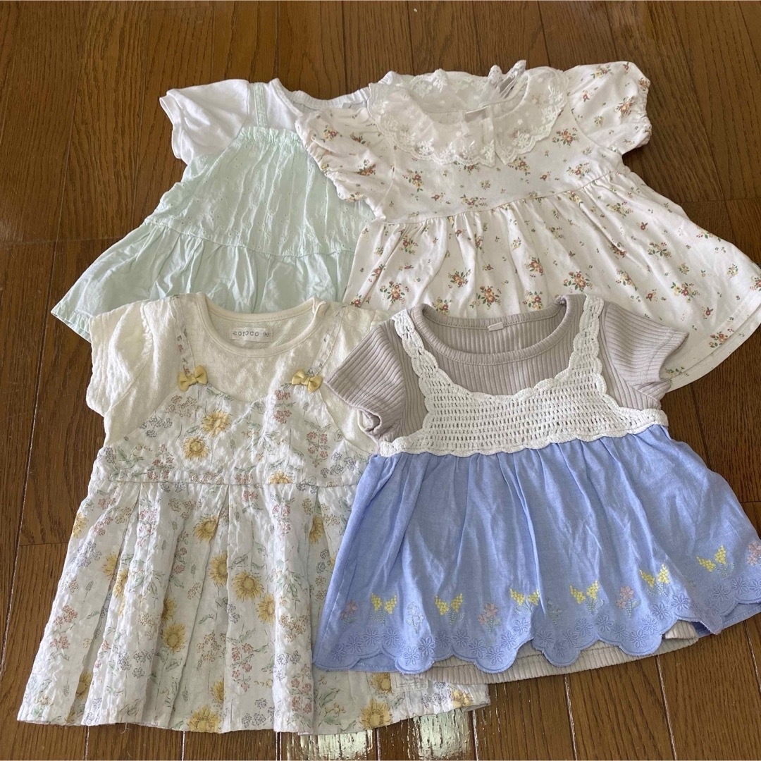 子供服ワンピース　まとめ売り　90 95サイズ キッズ/ベビー/マタニティのキッズ服女の子用(90cm~)(ワンピース)の商品写真