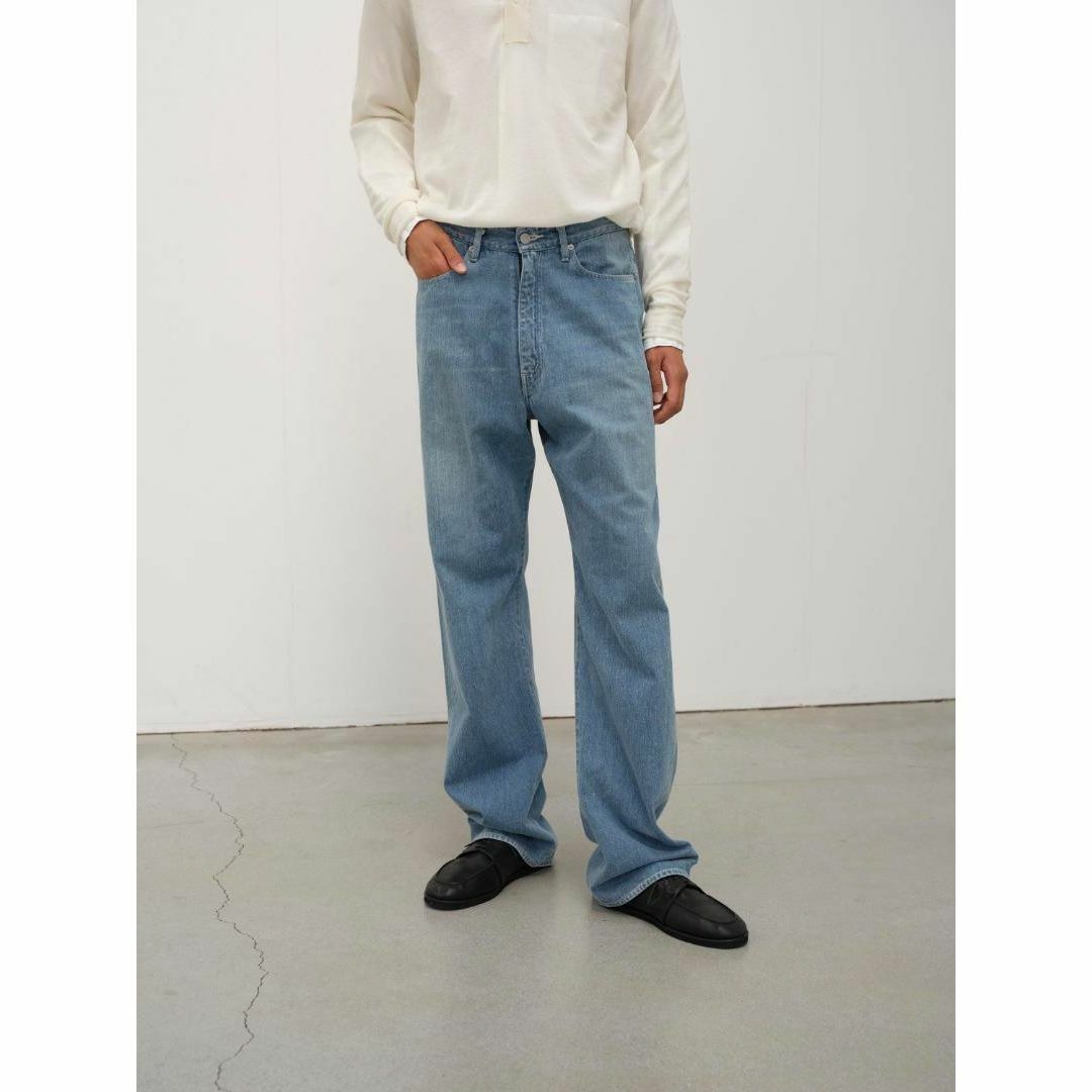 AURALEE(オーラリー)の24SS SELVEDGE FADED LIGHT DENIM PANTS 4 メンズのパンツ(デニム/ジーンズ)の商品写真