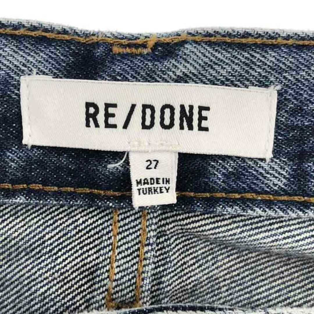 RE/DONE(リダン)の【美品】  RE/DONE / リダン | ハイライズ ワイド カットオフデニムパンツ | 27 | インディゴ | レディース レディースのパンツ(その他)の商品写真