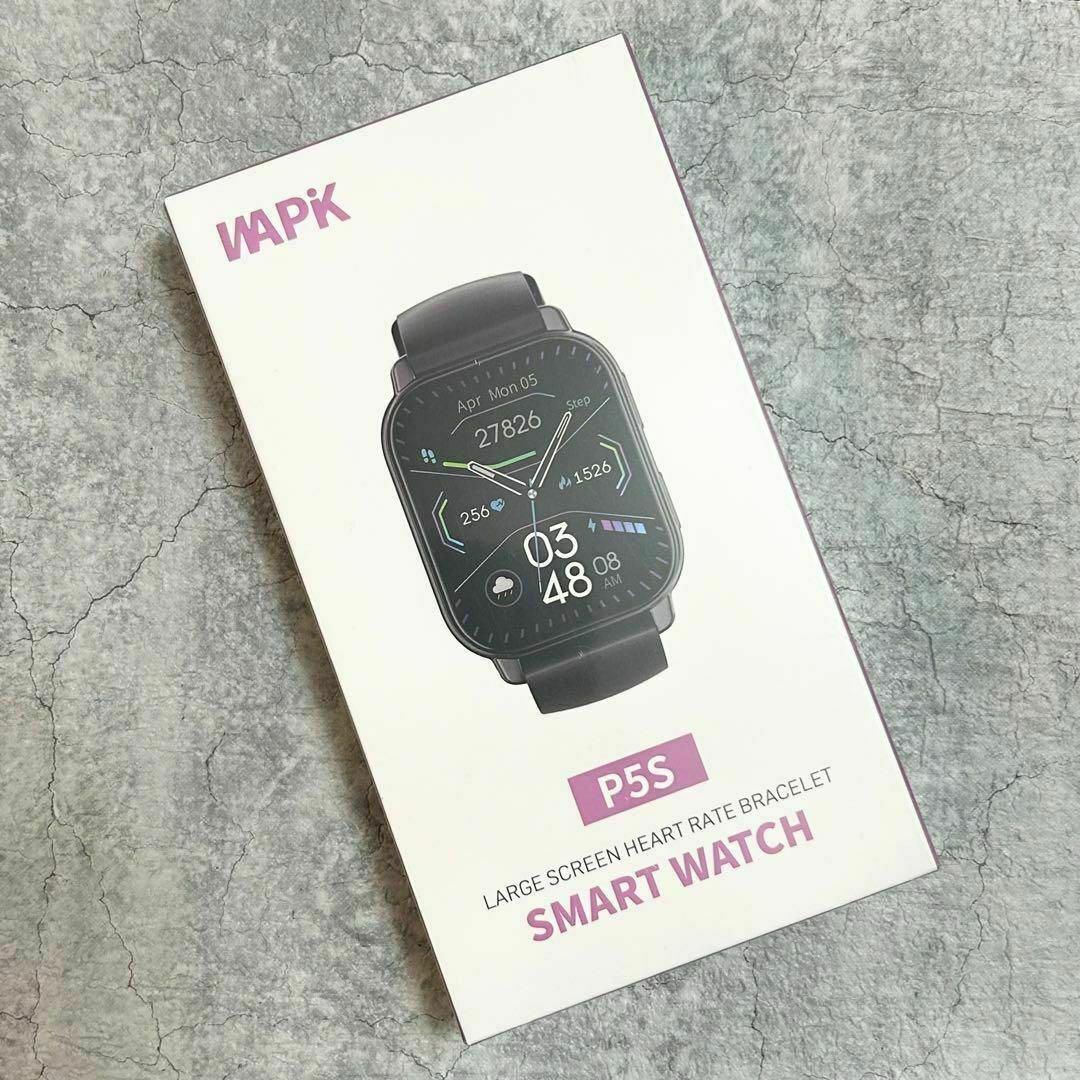 新品 未使用未開封❗️ 大画面 通話機能 防水 スマートウォッチ 運動 腕時計 メンズの時計(腕時計(デジタル))の商品写真