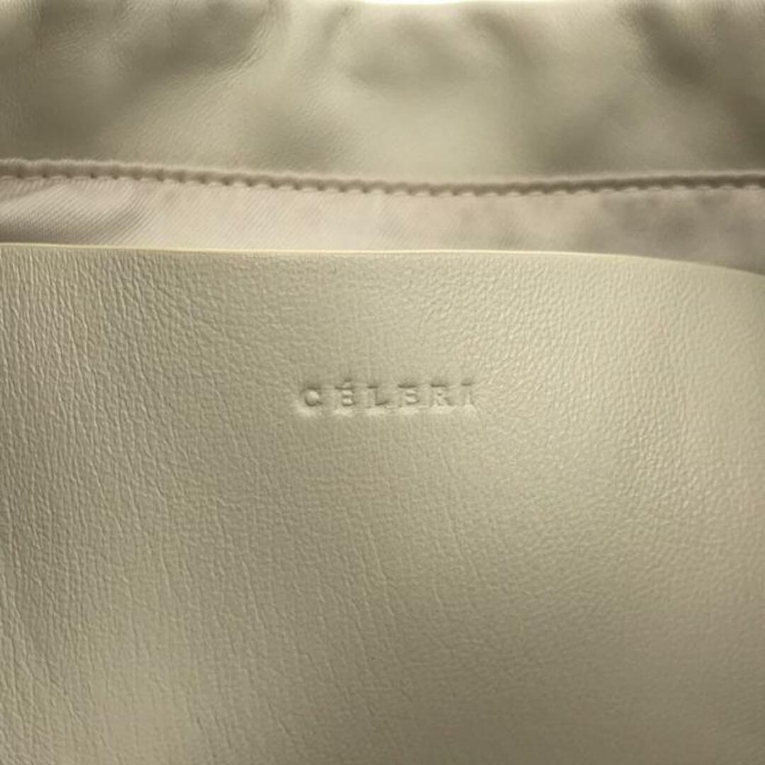 DEUXIEME CLASSE(ドゥーズィエムクラス)のDeuxieme Classe / ドゥーズィエムクラス | CELERI Medium Pouch クラッチ バッグ | ホワイト/ゴールド | レディース レディースのバッグ(トートバッグ)の商品写真