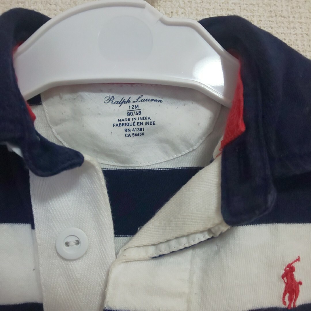 Ralph Lauren(ラルフローレン)のラルフローレン 半袖ロンパース キッズ/ベビー/マタニティのベビー服(~85cm)(ロンパース)の商品写真