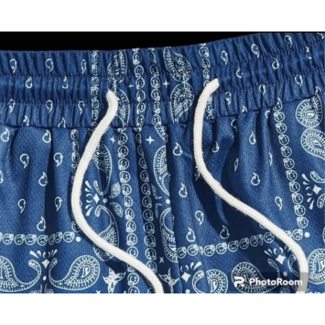 ☆SALE☆ROMWE ペイズリー柄 Men's ショートパンツ XLサイズ メンズのパンツ(ショートパンツ)の商品写真