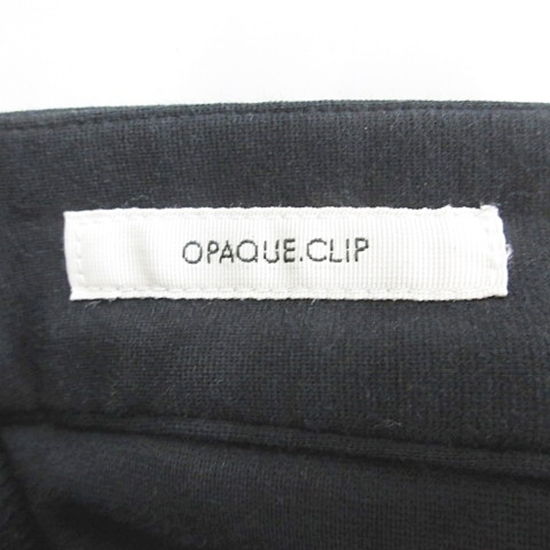 OPAQUE.CLIP(オペークドットクリップ)のオペークドットクリップ ワイドパンツ リボン ロング ストレッチ ブラック L レディースのパンツ(その他)の商品写真