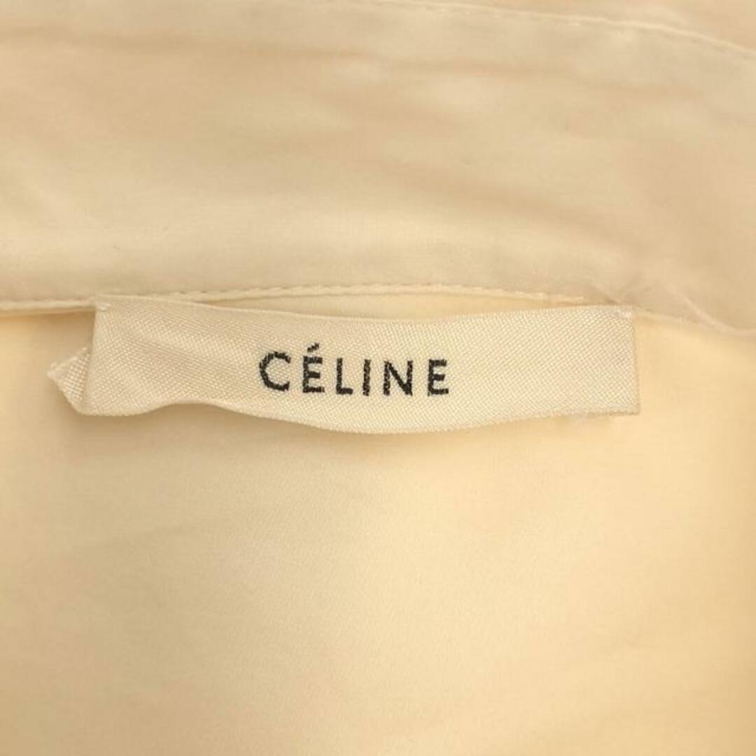 celine(セリーヌ)のCELINE / セリーヌ | フィービー期 アシンメトリー シャツ | 36 | ベージュ | レディース レディースのトップス(シャツ/ブラウス(長袖/七分))の商品写真