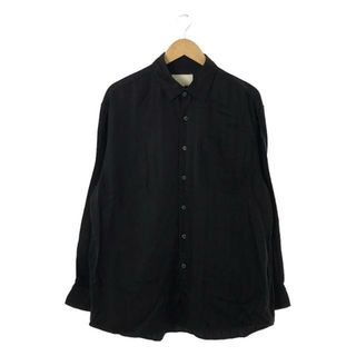 YOKO SAKAMOTO / ヨーコサカモト | キュプラ ストライプ シャツジャケット | M | ブラウン | メンズ(Tシャツ/カットソー(七分/長袖))