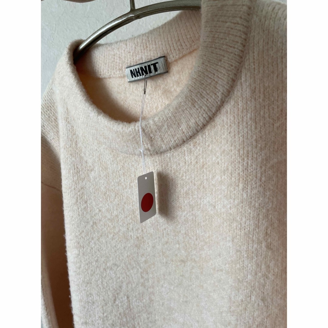 NKNIT ♡ pattern KNIT  WHITE/RED  ハート レディースのトップス(ニット/セーター)の商品写真