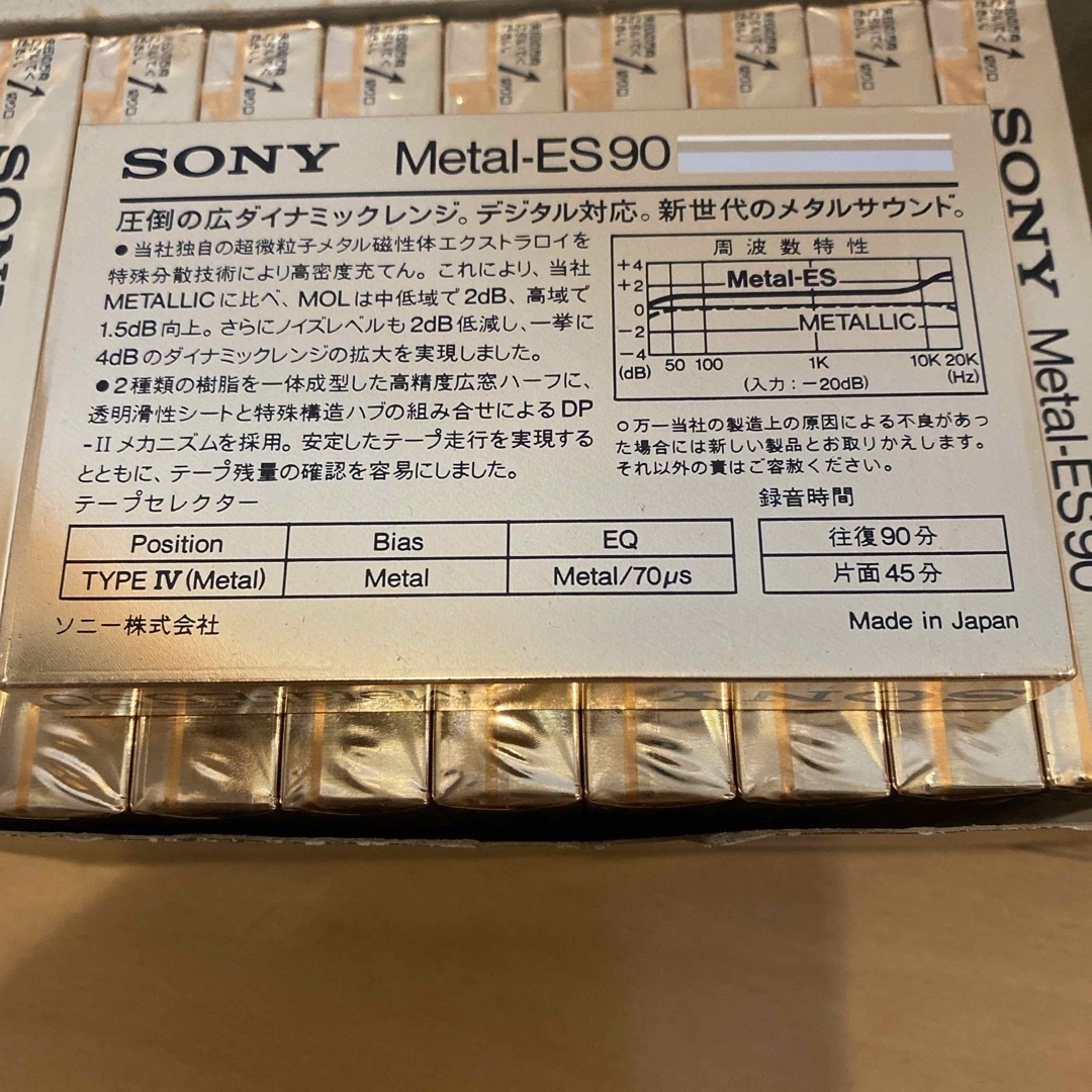 SONY(ソニー)のSONY メタル-ES90×10巻 インテリア/住まい/日用品のインテリア/住まい/日用品 その他(その他)の商品写真