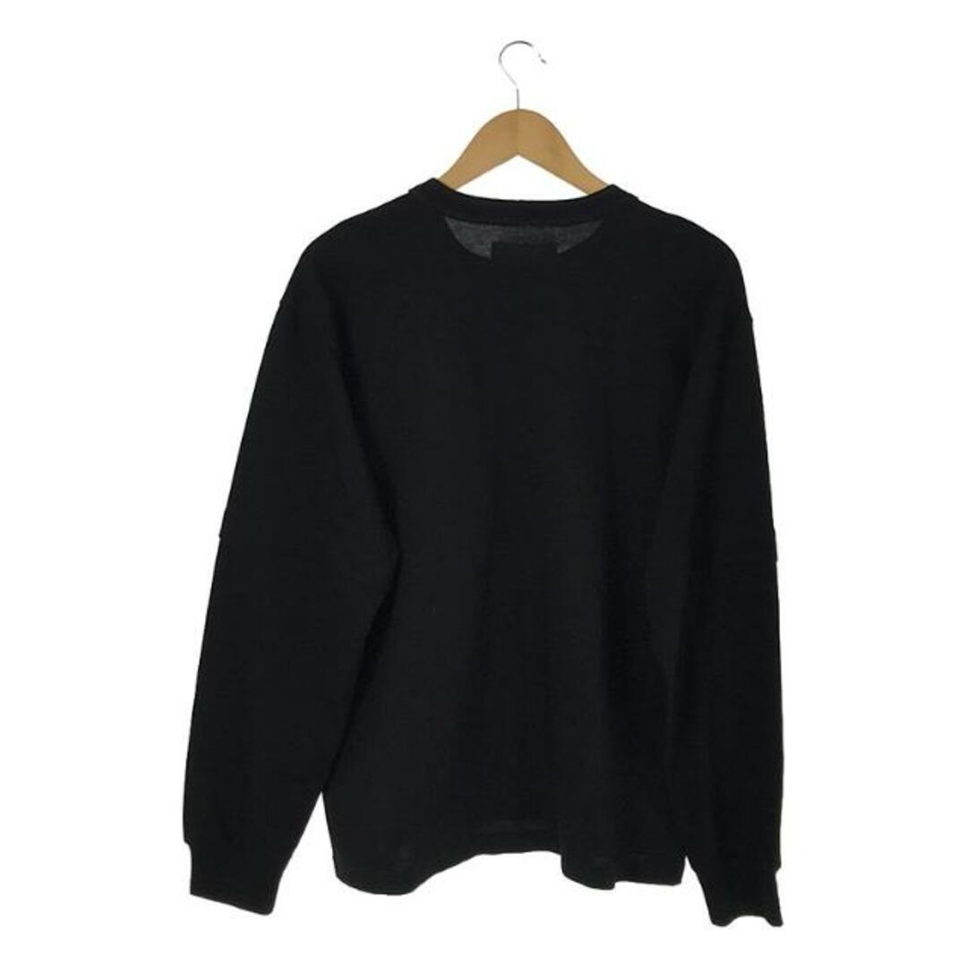 sacai(サカイ)のsacai / サカイ | 2023AW | Cotton Jersey L/S T-Shirt / サイドスリット レイヤードスリーブ カットソー | 1 | ブラック | メンズ メンズのトップス(Tシャツ/カットソー(七分/長袖))の商品写真
