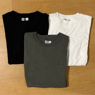 ユニクロ(UNIQLO)のUNIQLO U ユニクロユー　クルーネックT（半袖）3枚セット(Tシャツ(半袖/袖なし))