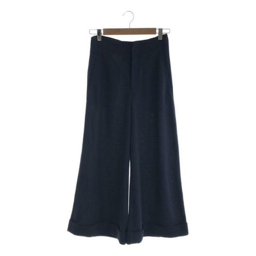 MADISONBLUE(マディソンブルー)のMADISON BLUE / マディソンブルー | HIGH WAIST WIDE PANTS ワイドパンツ | 1 | ネイビー | レディース レディースのパンツ(その他)の商品写真