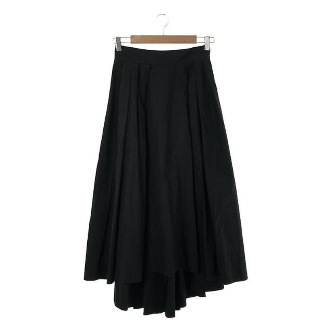 MADISONBLUE(マディソンブルー)のMADISON BLUE / マディソンブルー | TUCK VOLUME SKIRT ロングスカート | M | ブラック | レディース レディースのスカート(ロングスカート)の商品写真