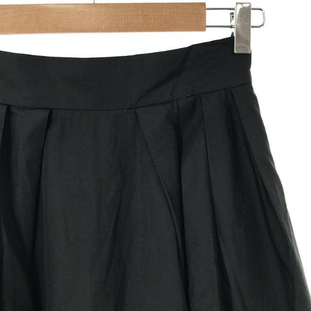 MADISONBLUE(マディソンブルー)のMADISON BLUE / マディソンブルー | TUCK VOLUME SKIRT ロングスカート | M | ブラック | レディース レディースのスカート(ロングスカート)の商品写真