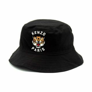 ケンゾー(KENZO)のケンゾー KENZO ■ 24SS 【  BUCKET HAT FE58AC614F47 】 タイガー 刺繍 バケット ハット　32955(ハット)