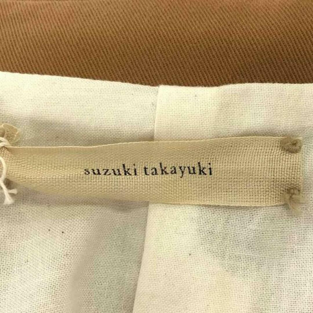 suzuki takayuki(スズキタカユキ)のsuzuki takayuki / スズキタカユキ | stand-fall-collar coat スタンドカラーコート | 1 | fallen leaf / ブラウン | レディース レディースのジャケット/アウター(その他)の商品写真