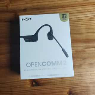 AFTERSHOKZ - Shokz OpenComm2 Black ショックス 骨伝導イヤホン 耳を塞が