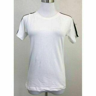 3本ライン Tシャツ 半袖 ホワイト 韓国ファッション かわいい(Tシャツ(半袖/袖なし))