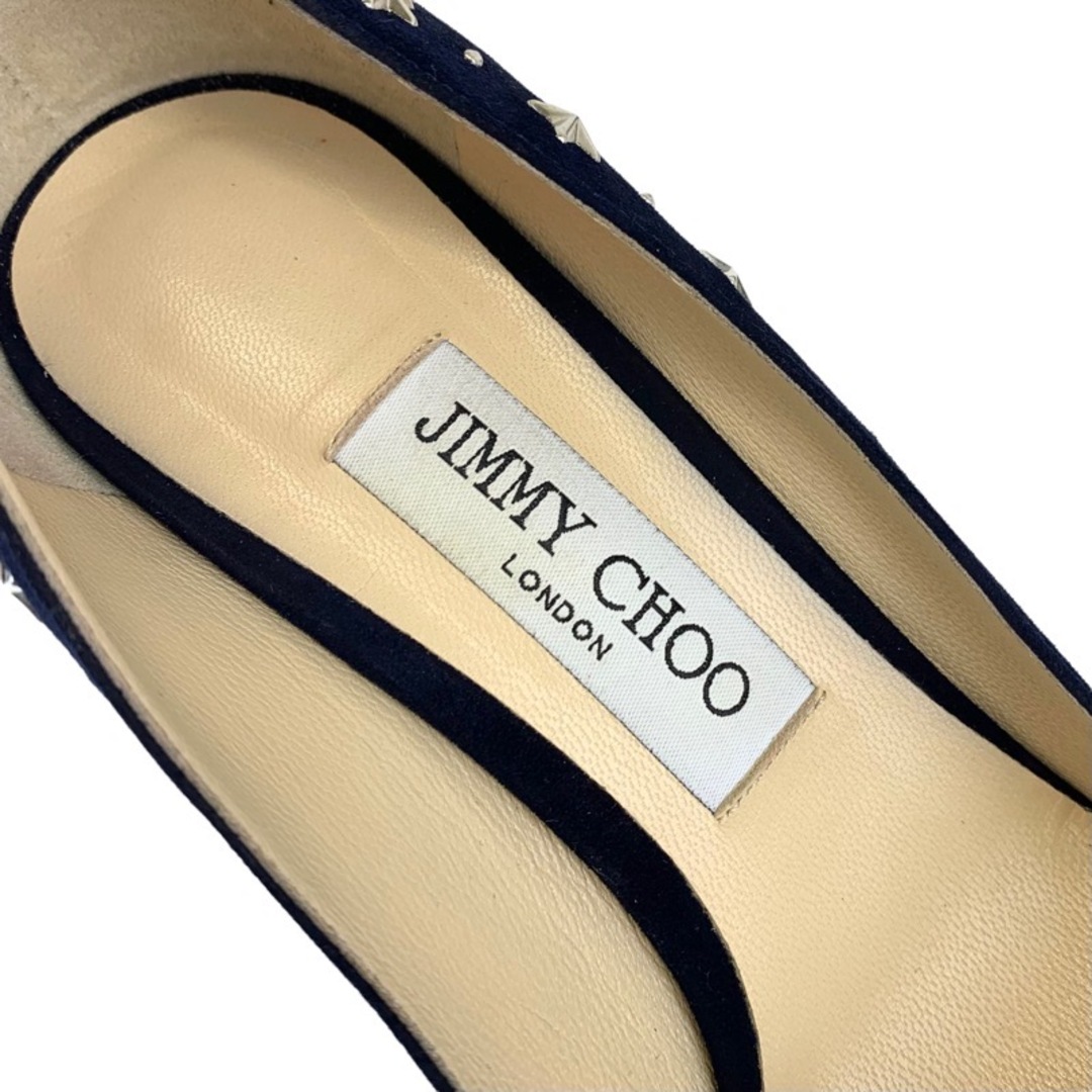 JIMMY CHOO(ジミーチュウ)のジミーチュウ JIMMY CHOO ROMY パンプス 靴 シューズ スエード ネイビー シルバー スター スタッズ レディースの靴/シューズ(ハイヒール/パンプス)の商品写真