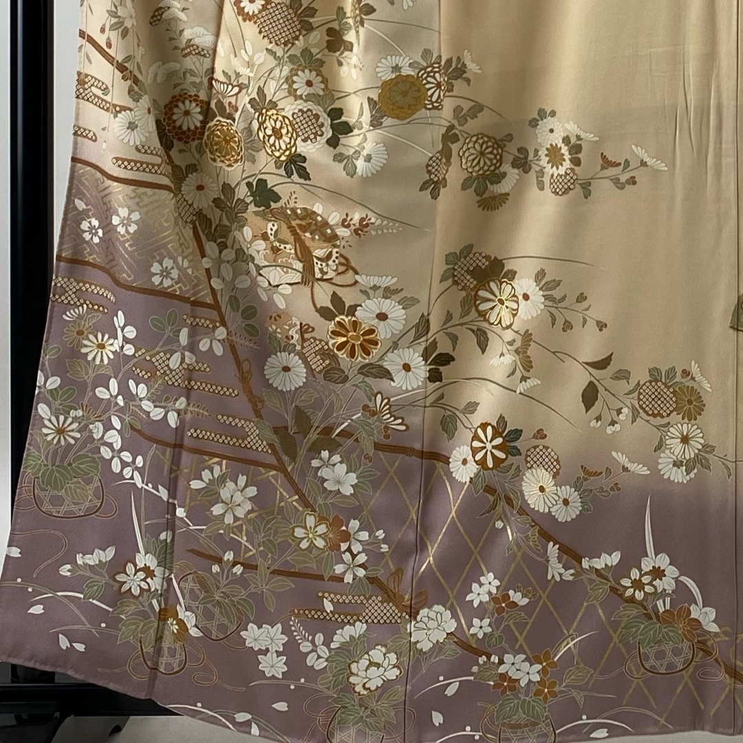 訪問着 身丈159cm 裄丈64cm 正絹 秀品 【中古】 レディースの水着/浴衣(着物)の商品写真