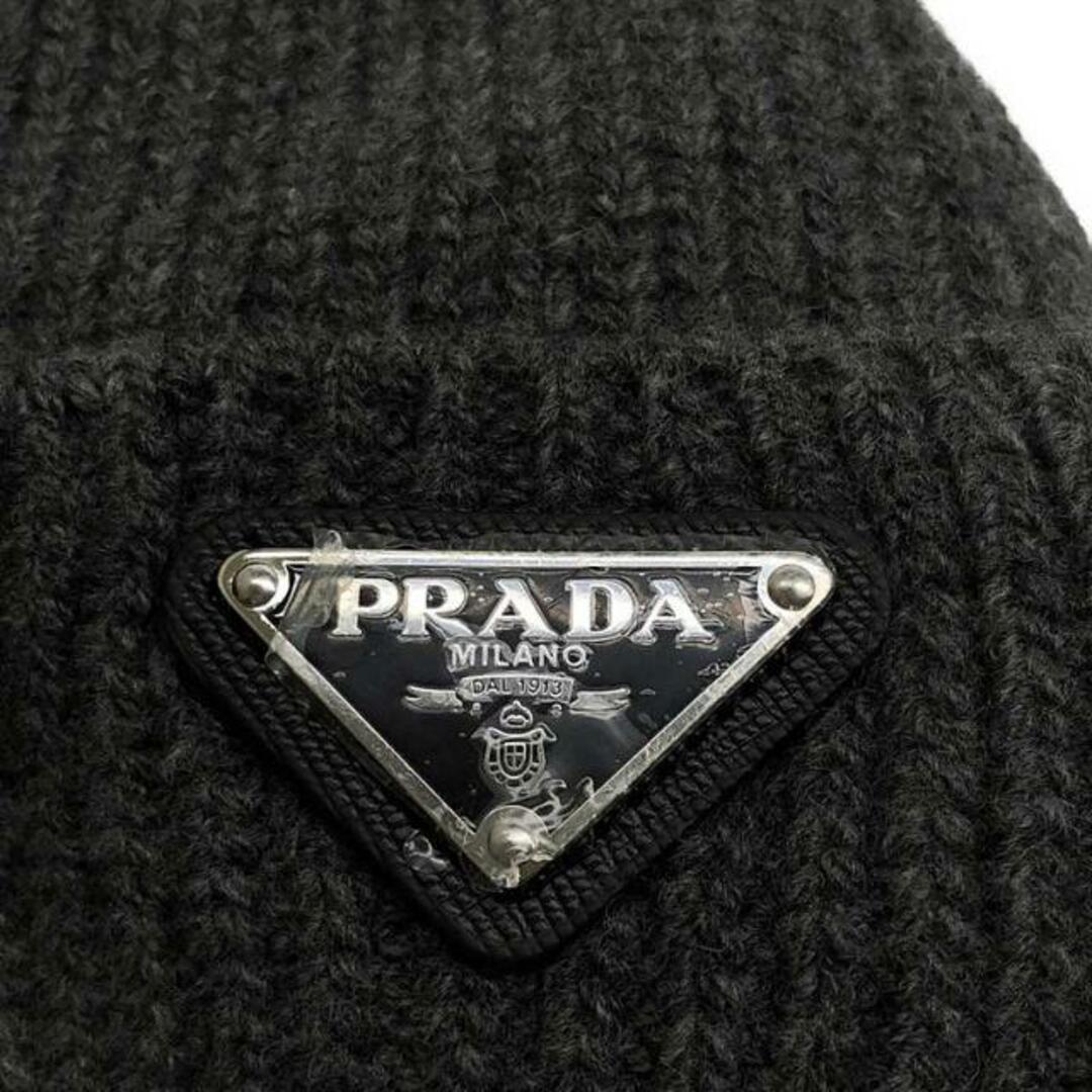 PRADA(プラダ)の【新品】  PRADA / プラダ | UMD489 / カシミヤ ウール ビーニーキャップ / ニット帽 / ユニセックス | L | ARDESIA | メンズ メンズの帽子(その他)の商品写真