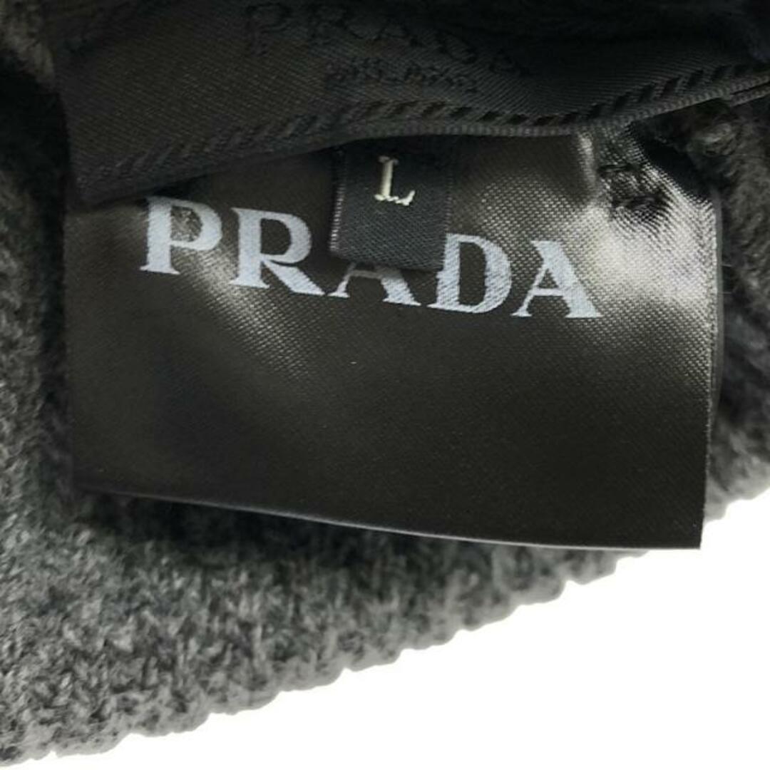 PRADA(プラダ)の【新品】  PRADA / プラダ | UMD489 / カシミヤ ウール ビーニーキャップ / ニット帽 / ユニセックス | L | ARDESIA | メンズ メンズの帽子(その他)の商品写真