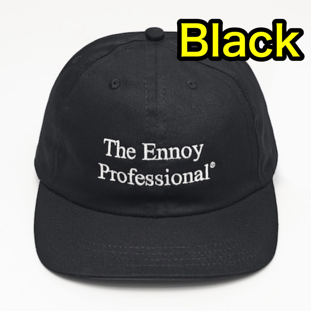 ennoy COTTON CAP (BLACK) エンノイ キャップ ブラック メンズの帽子(キャップ)の商品写真