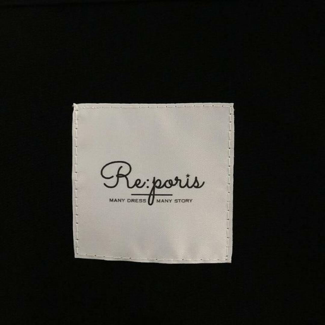 Re:poris / レポリス | Vネックポリブラウス | ブラック | レディース レディースのトップス(シャツ/ブラウス(長袖/七分))の商品写真