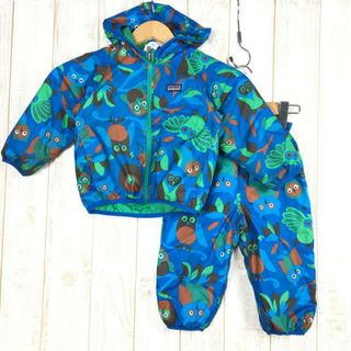 パタゴニア(patagonia)のBOYs 2T パタゴニア ベビー リバーシブル パフボール ジャケット & パンツ 上下セット インサレーション セットアップ PATAGONIA 60187/60193 OBG ブルー系(その他)