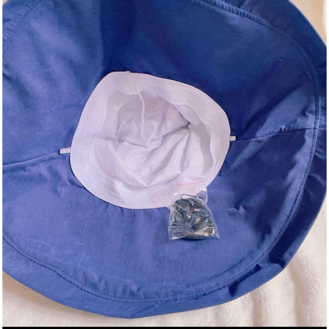 ネイビー　バケットハット UVカット 帽子 つば広 日焼け対策 夏 紫外線対策 レディースの帽子(その他)の商品写真