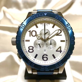 ニクソン(NIXON)のNIXON 51-30 CHRONO BLUE SILVER(腕時計(アナログ))