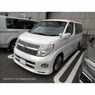 ニッサン(日産)の2009 日産 エルグランド ハイウェイスター ブラックレザー 車検令和８年4月(車体)