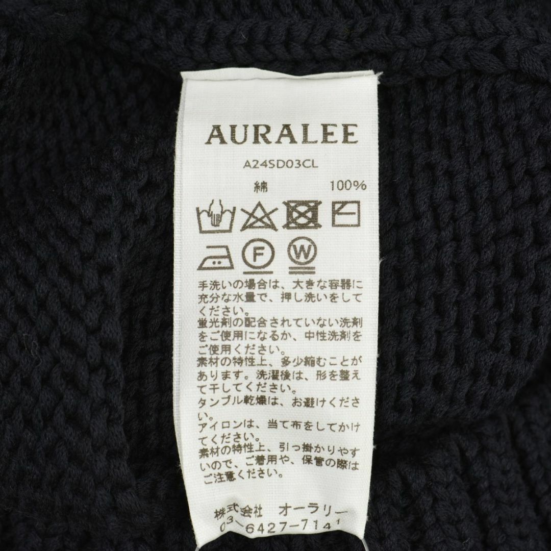 【AURALEE】COTTON LILY-YARN KNIT 五分袖ワンピース レディースのワンピース(ひざ丈ワンピース)の商品写真