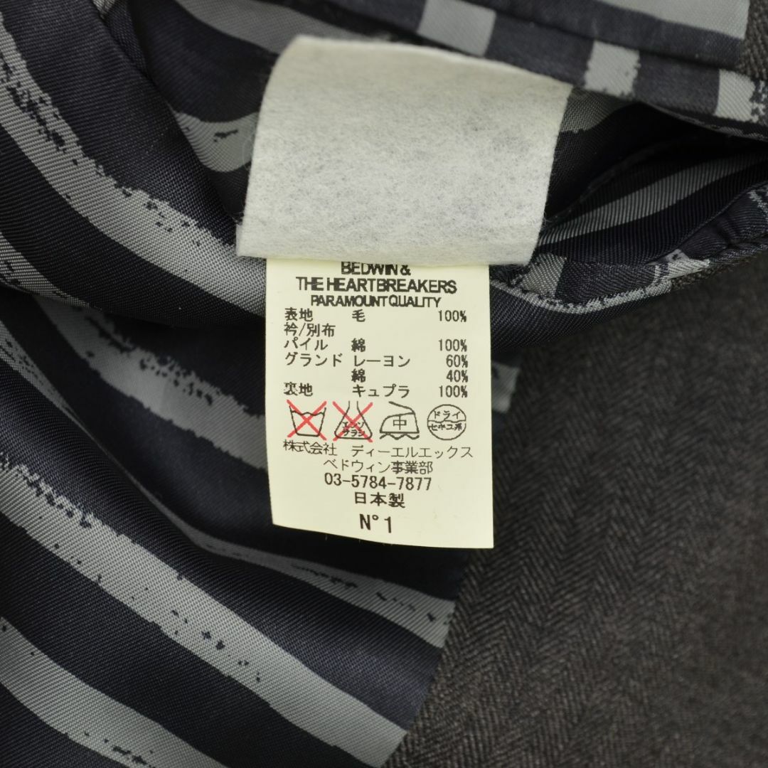 BEDWIN(ベドウィン)の【BEDWIN】3釦 ウールテーラードジャケット メンズのジャケット/アウター(テーラードジャケット)の商品写真