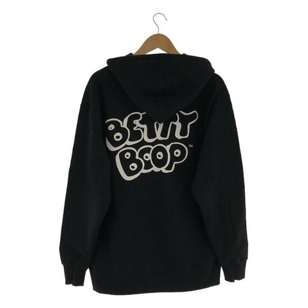 【新品】  GOD SELECTION XXX / ゴッドセレクション | × BETTY BOOP / ベティ・ブープ HOODIE / 両面プリントスウェット フーディ | L | ブラック | メンズ メンズのトップス(スウェット)の商品写真