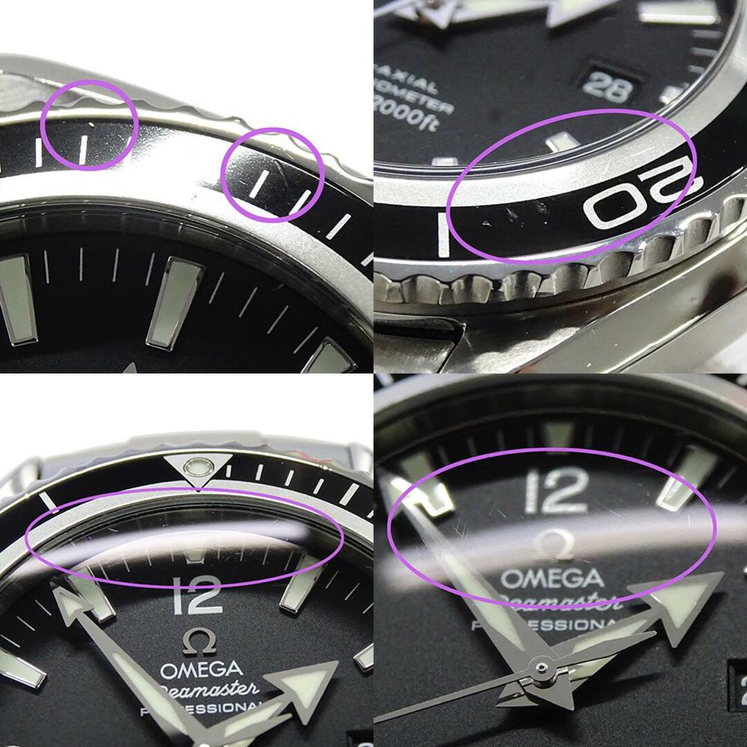 OMEGA(オメガ)のオメガ OMEGA シーマスター プラネットオーシャン 2200.50 時計 メンズ ブランド 600m コーアクシャル デイト 自動巻き AT ステンレス SS シルバー ブラック 磨き済み 【中古】 メンズの時計(腕時計(アナログ))の商品写真