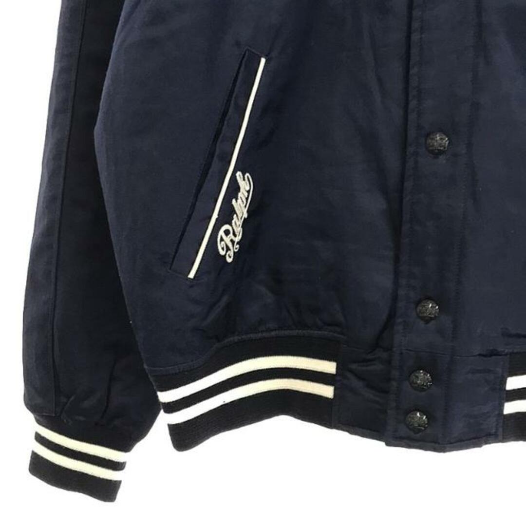 POLO RALPH LAUREN(ポロラルフローレン)のPOLO RALPH LAUREN / ポロラルフローレン | × MLB New York Yankees / ニューヨーク ヤンキース Baseball Jacket  / ベースボール アワードジャケット / スタジャン | L | ネイビー | メンズ メンズのジャケット/アウター(その他)の商品写真