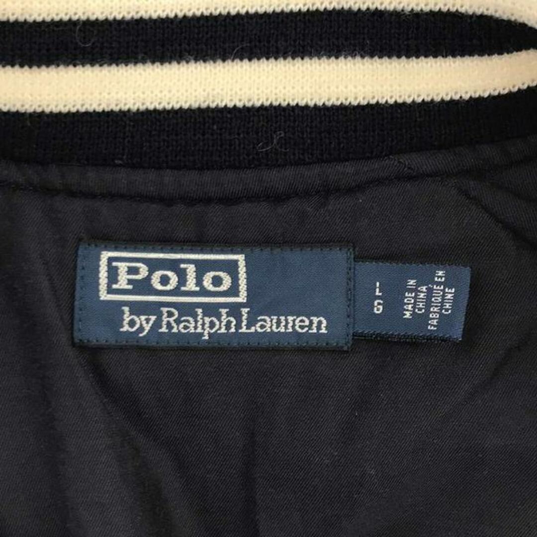 POLO RALPH LAUREN(ポロラルフローレン)のPOLO RALPH LAUREN / ポロラルフローレン | × MLB New York Yankees / ニューヨーク ヤンキース Baseball Jacket  / ベースボール アワードジャケット / スタジャン | L | ネイビー | メンズ メンズのジャケット/アウター(その他)の商品写真