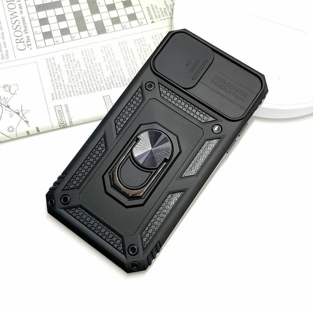 iphone11 ケース ソフトハード カバー ブラック スライド保護 スマホ/家電/カメラのスマホアクセサリー(iPhoneケース)の商品写真
