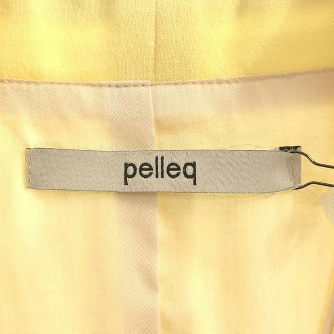 【美品】  pelleq / ぺレック | tie up wast coat リネンウール ジレ | 34 | イエロー | レディース レディースのトップス(ベスト/ジレ)の商品写真