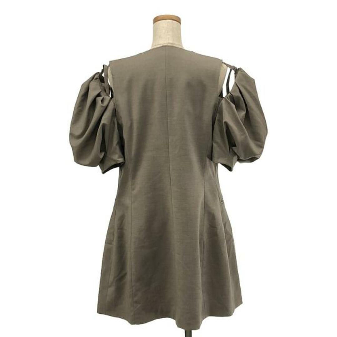 MAISON SPECIAL(メゾンスペシャル)の【美品】  Maison Special / メゾンスペシャル | Puff Sleeve Tunic ミニワンピース | 36 | グレー | レディース レディースのワンピース(ミニワンピース)の商品写真