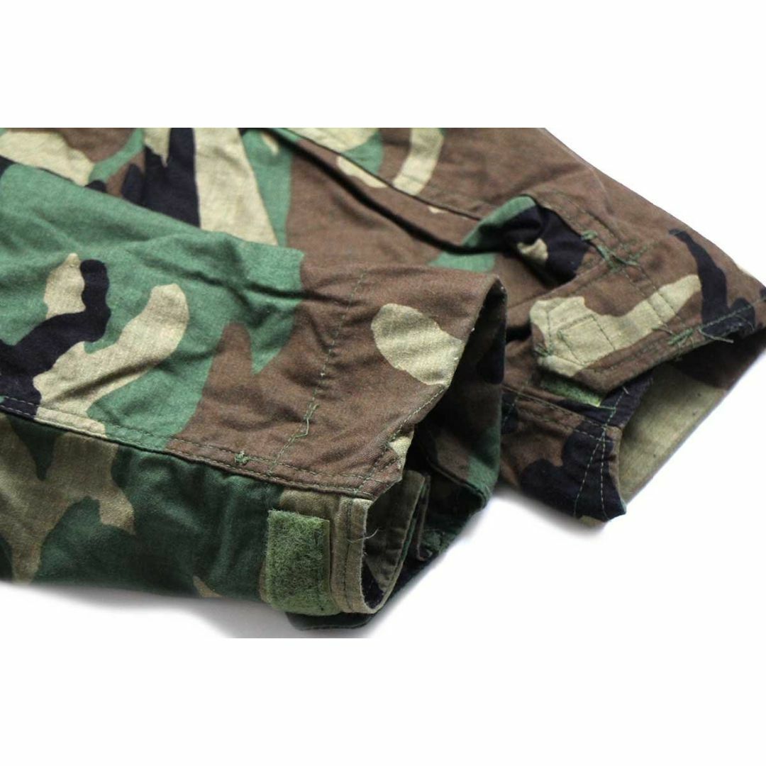 80s 米軍 U.S.ARMY パッチ付き ウッドランドカモ M-65 フィールドジャケット S-R★14 オールド ビンテージ ミリタリー ワッペン メンズのジャケット/アウター(ミリタリージャケット)の商品写真