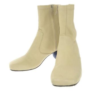 メゾンミハラヤスヒロ(Maison MIHARA YASUHIRO)のMaison MIHARA YASUHIRO / メゾンミハラヤスヒロ | Billiards Heel Boots / ビリヤード ヒール ブーツ | 38 | アイボリー系 | レディース(ブーツ)