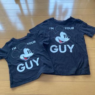 オールドネイビー(Old Navy)のオールドネイビー ミッキーTシャツ お揃いコーデ 90と110(Tシャツ/カットソー)