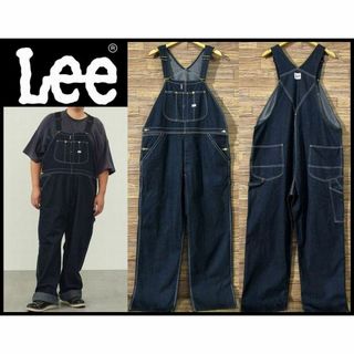 リー(Lee)の大きいサイズ 2L XL 美品 濃紺 リー ダンガリーズ デニム オーバーオール(サロペット/オーバーオール)