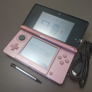 ニンテンドー3DS(ニンテンドー3DS)の安心の整備済み！◆任天堂3DS 中古本体◆ミスティピンク◆65(携帯用ゲーム機本体)