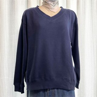 美品!!★RODEO CROWNS ロデオクラウンズ★NAVY★トレーナー