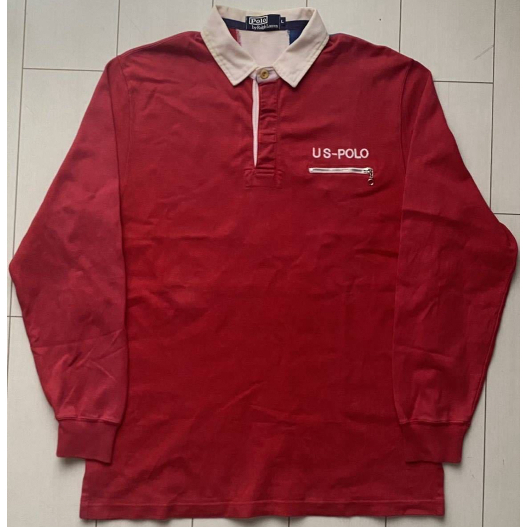 POLO RALPH LAUREN(ポロラルフローレン)の90s POLO ラルフローレン 1993 cp rl-93 ラガーシャツ XL メンズのトップス(ジャージ)の商品写真