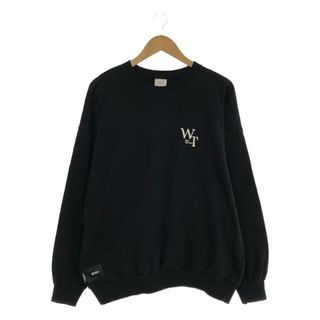 ダブルタップス(W)taps)のWTAPS / ダブルタップス | 2022AW | SNEAK LOCKS SWEATER COTTON ロゴプリント クルーネックスウェット | 3 | ブラック | メンズ(スウェット)