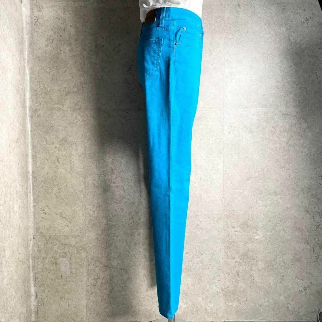 VINTAGE(ヴィンテージ)のUSA製 NEOBLUE カラーデニム 水色 ブルー テーパード ヴィンテージ レディースのパンツ(カジュアルパンツ)の商品写真