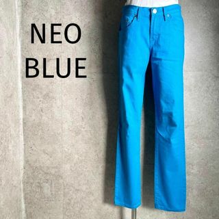 ヴィンテージ(VINTAGE)のUSA製 NEOBLUE カラーデニム 水色 ブルー テーパード ヴィンテージ(カジュアルパンツ)